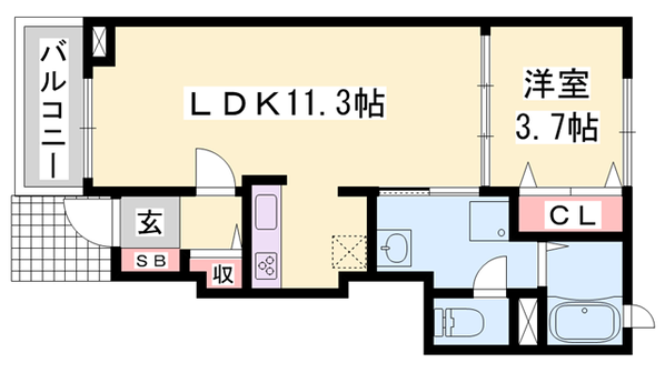 メゾンセレーノの物件間取画像